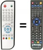 Replacement remote control DIGIQUEST DG3300 PVR (ver. 2)